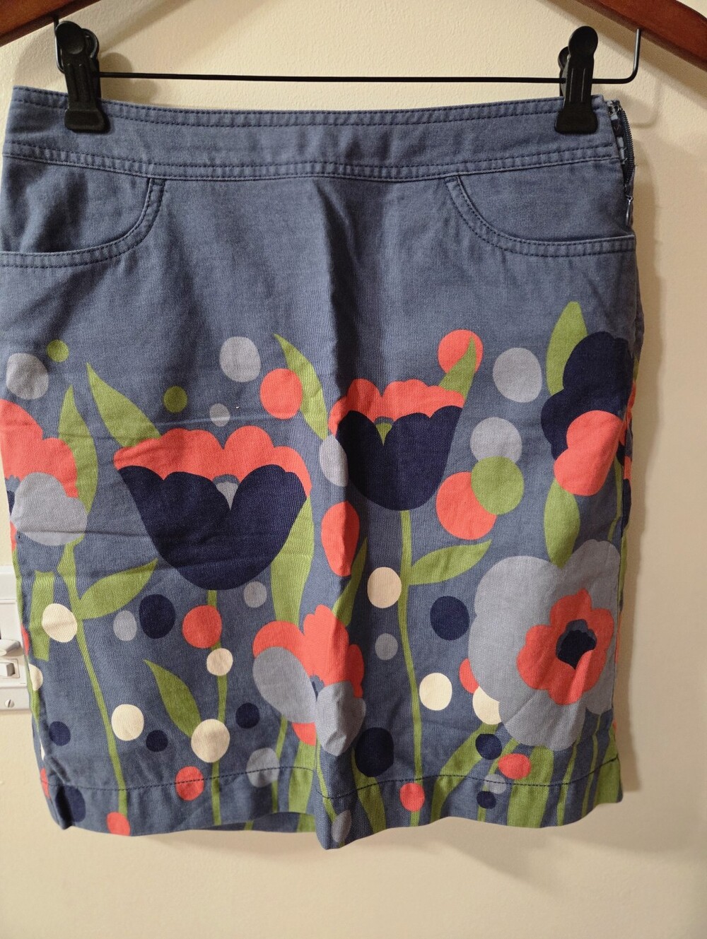 Boden Floral Mini Skirt